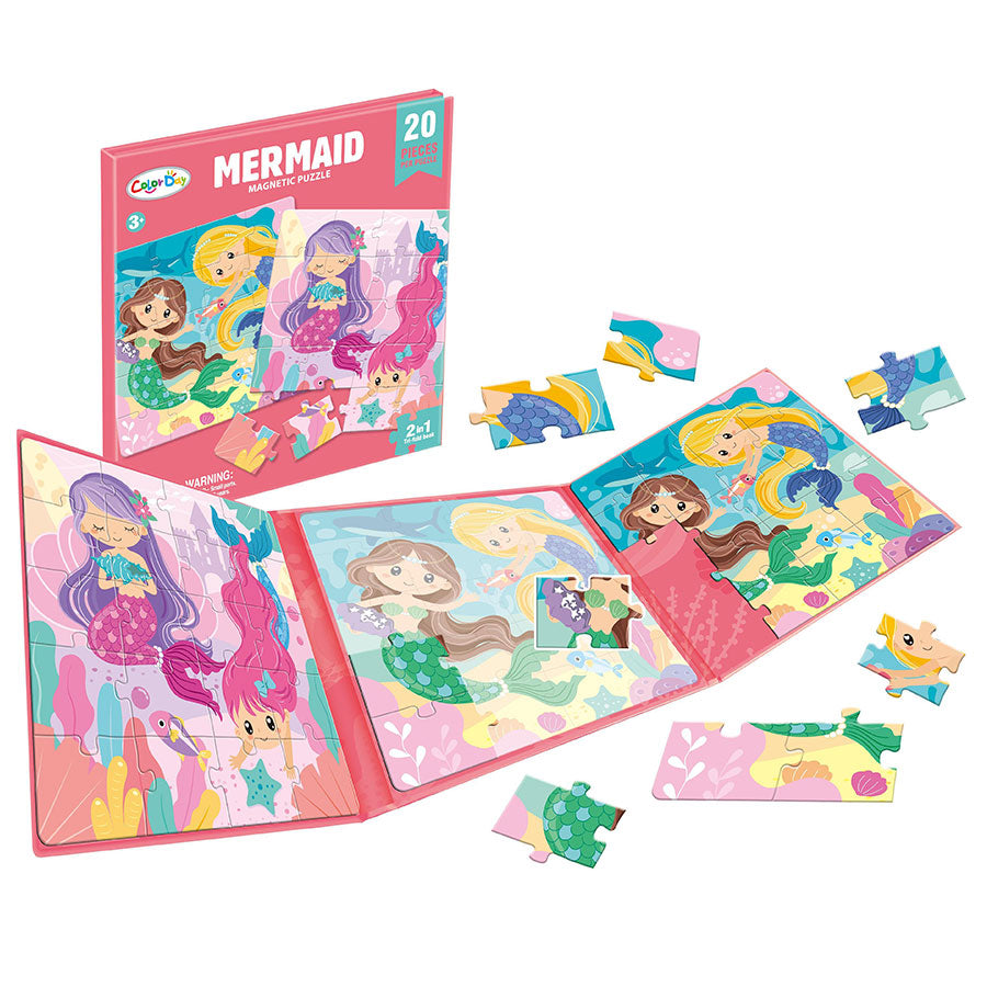 Магнитен Пъзел 2В1 Русалки 2Х20 Части - Занимателни Играчки - Raya Toys - BebeMama