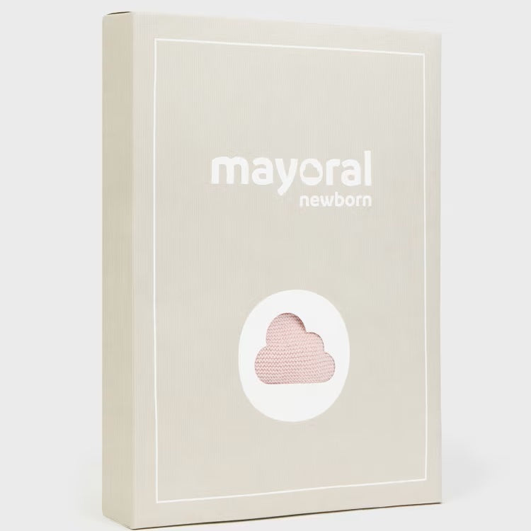 Set salopă tricotată pentru bebeluși bej 0-1