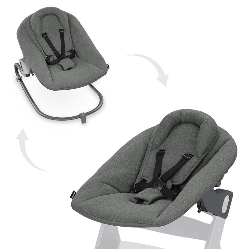 Șezlong 2В1 Alpha Bouncer Premium Gri Închis