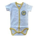 Боди С Капси К.Р. Бял Р-Р 50 - Боди Къс Ръкав - Azaria - BebeMama