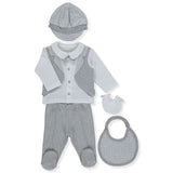 Z930 К-Кт 5Ч. Сив Plaid Duck 0-3M/62Cm