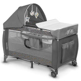 Бебешка Сгъваема Кошара Lionelo Sven Plus Grey