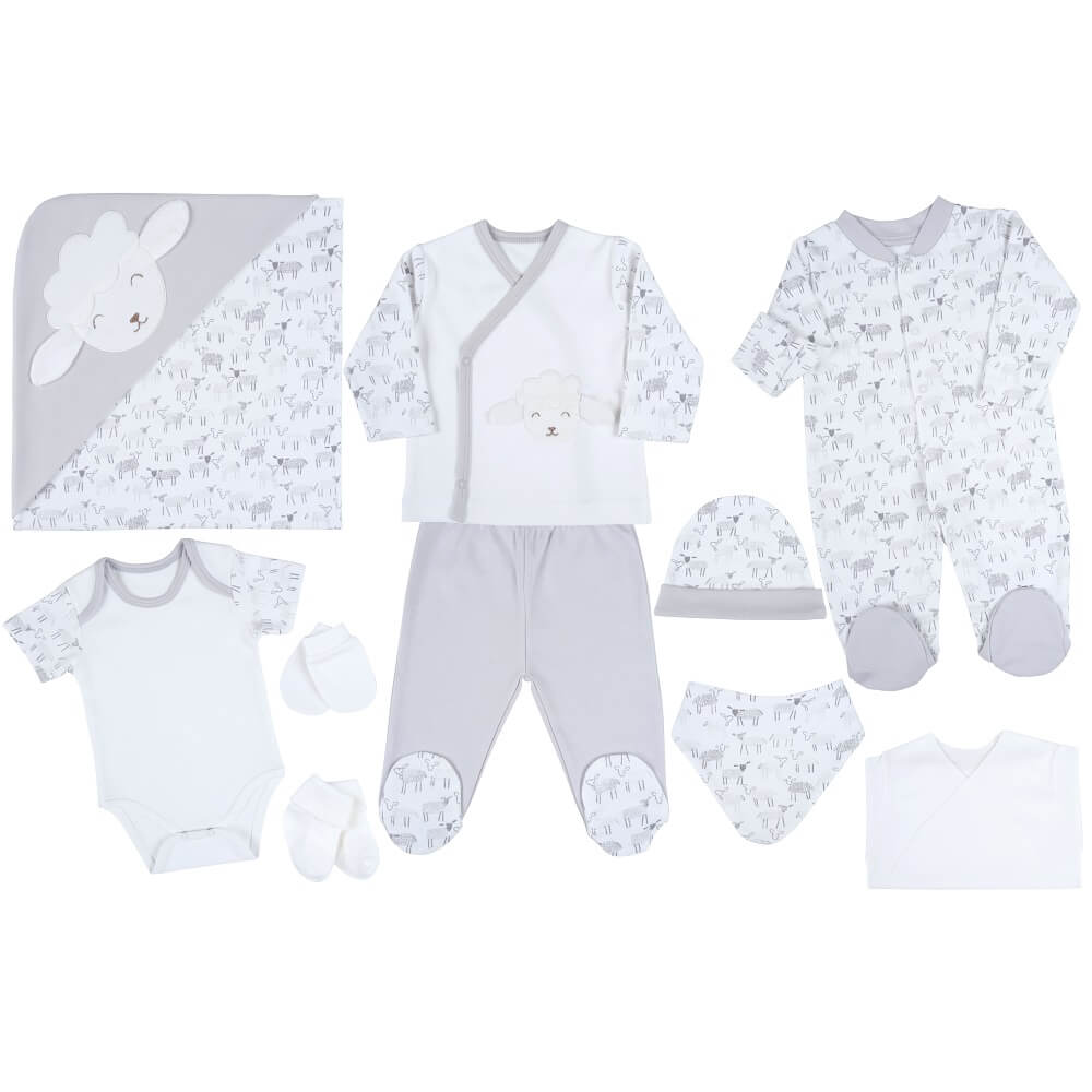 U4803 К-Кт За Изписване Агънца Сив 10 Ч - Комплекти За Изписване - Ciccim Baby - BebeMama