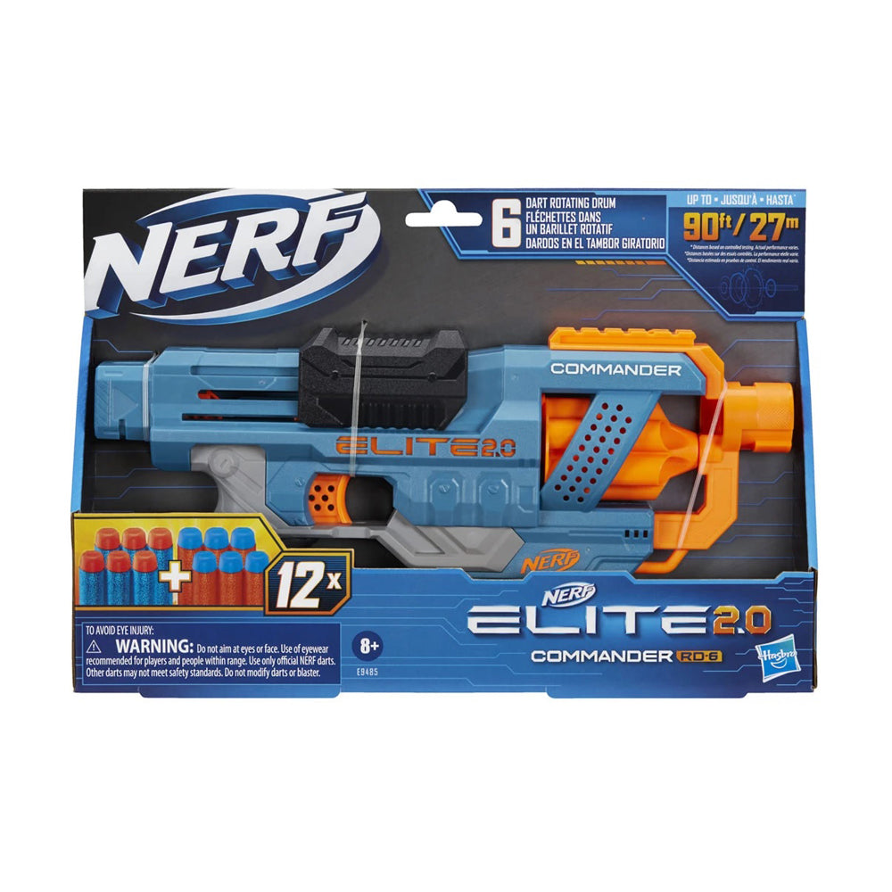 Е9485 Nerf Бластер Elite 2.0 Commander Rd6 - Играчки - Оръжия - Raya toys - BebeMama