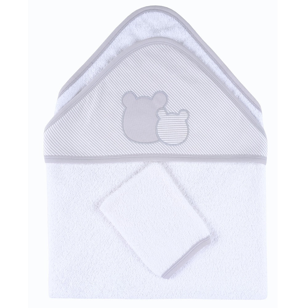 U4719 Хавлия И Тривка 2Ч Сив - Хавлии - Ciccim Baby - BebeMama