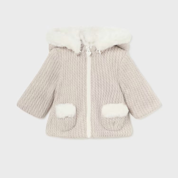 Hanorac cu două fețe, nuc, mărimea 4-6