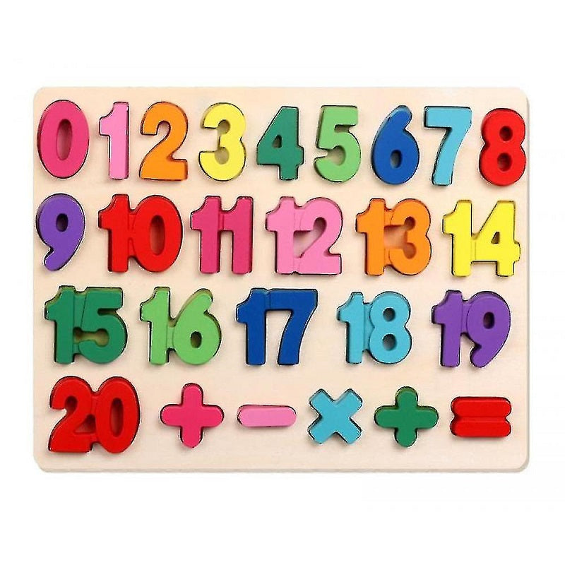 Sh3006 Дървен Пъзел С Числа - Дървени Играчки - Raya toys - BebeMama