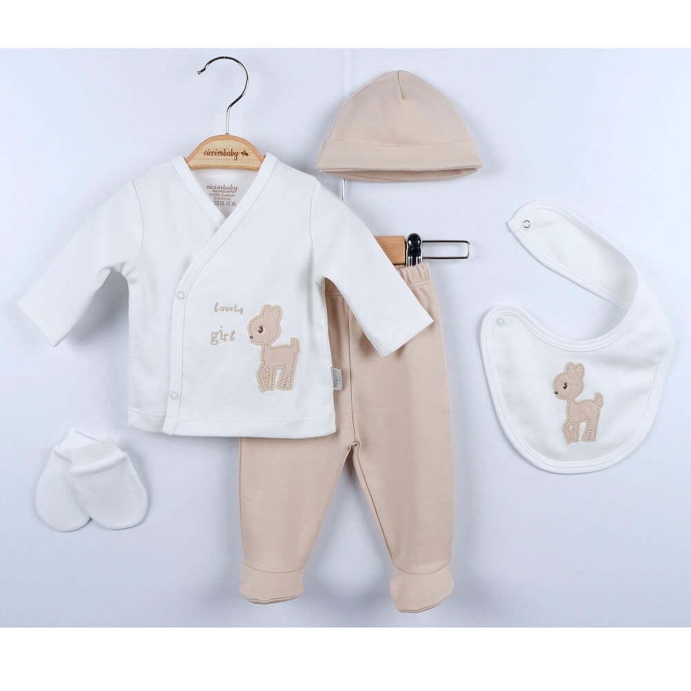 U4755 К-Кт За Изписване Крем 5 Ч - Комплекти За Изписване - Ciccim Baby - BebeMama