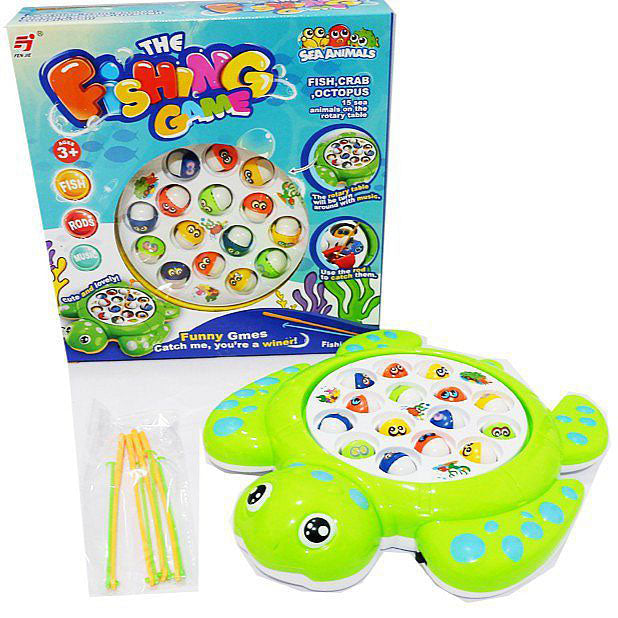 Риболов Музикален Зелен - Занимателни Играчки - Raya Toys - BebeMama