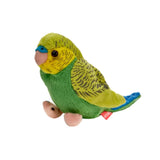 Зелено Жълт Вълнист Папагал 13См