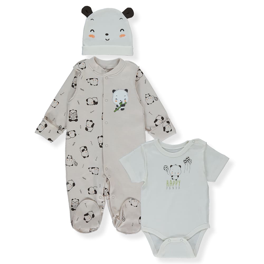 Z943 К-Кт 3Ч. Бежов Hello Panda 3-6M/68Cm