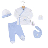 Set nou-născut 5 piese albastru