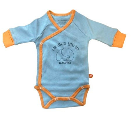 Боди Прегърни Ме Д.Р. Син Р-Р 50 - Боди Дълъг Ръкав - Azaria - BebeMama