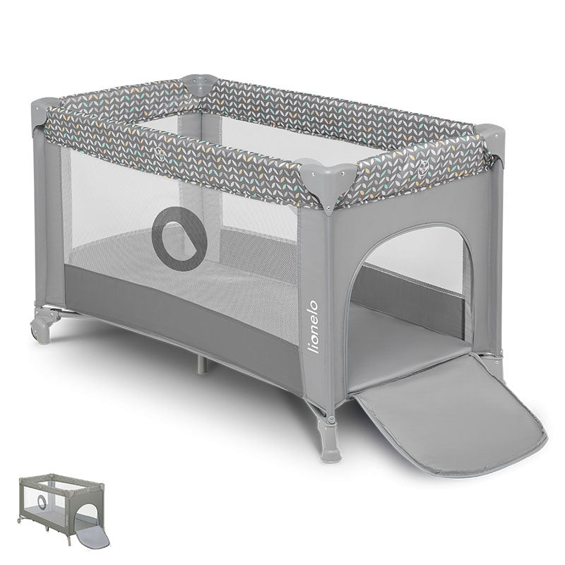 Бебешка Сгъваема Кошара Lionelo Stefi Grey
