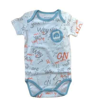 Боди Лястовица К.Р. Син Р-Р 50 - Боди Къс Ръкав - Azaria - BebeMama