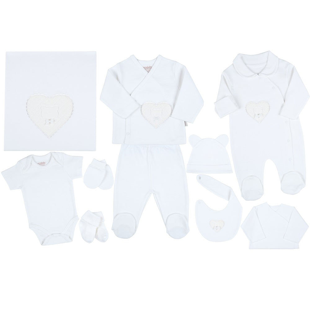 U4741 К-Кт За Изписване Сърце Екрю 10 Ч - Комплекти За Изписване - Ciccim Baby - BebeMama