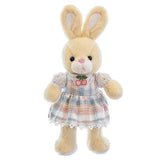 Плюшено Зайче С Рокля Каре Розов 60См.