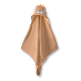 H987 Хавлия С Качулка Leo Кафяв 80X80Cm - Хавлии - Bebetto - BebeMama