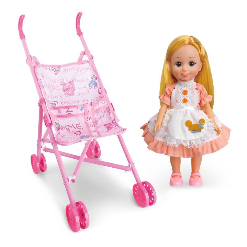 Кукла С Количка И Аксесоари