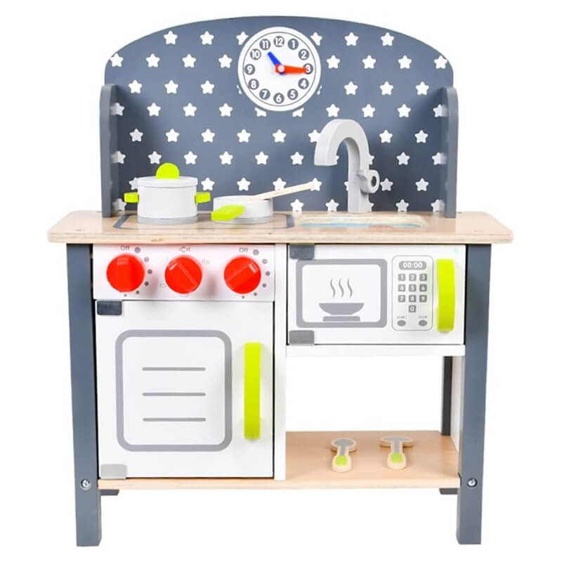 Bl-20125 Дървена Кухня Звезди - Дървени Играчки - Raya toys - BebeMama