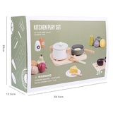 Sh4007 Дървен Кухненски Комплект - Дървени Играчки - Raya toys - BebeMama