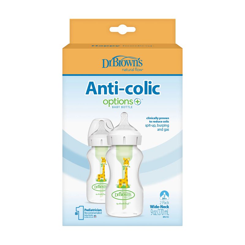 Opțiuni sticlă Wb92017-Esx+ PP 270 ml Girafă 2 buc