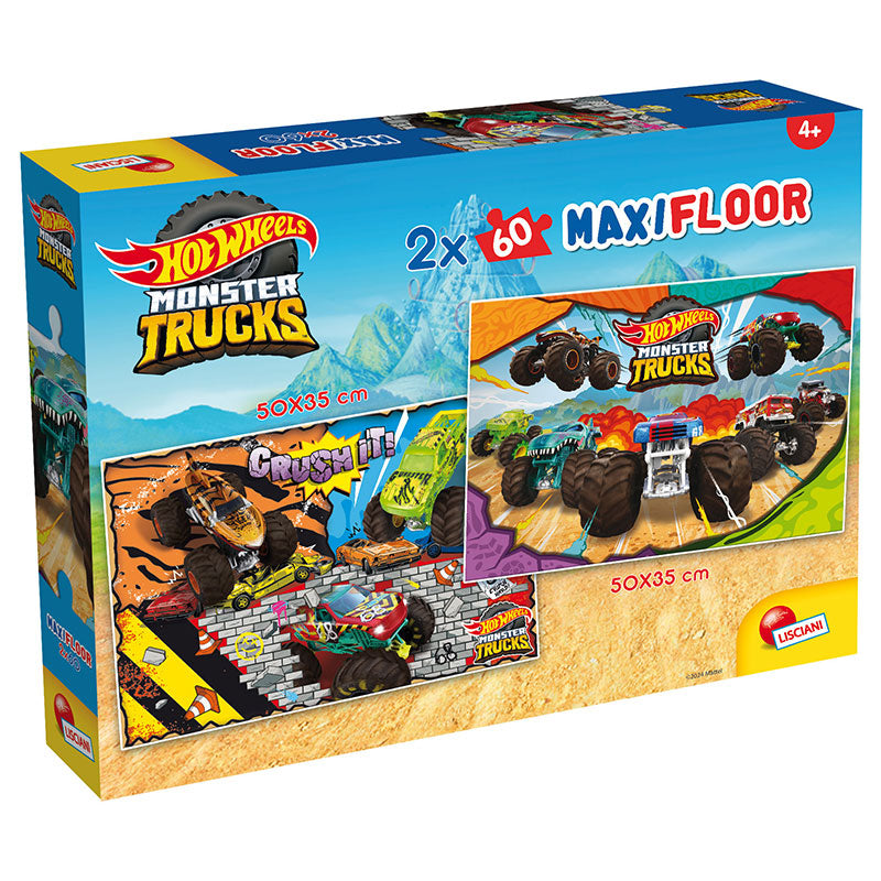 Пъзел 2X60Ч.Hot Wheels Maxifloor - Пъзели - Lisciani - BebeMama