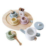 Sh4006 Дървен Сет За Чай - Дървени Играчки - Raya toys - BebeMama