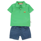 K4410 К-Кт 2 Ч Boutique Зелен 6-9M 74Cm - Комплекти - Bebetto - BebeMama