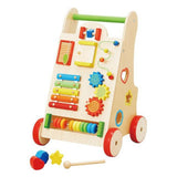 Sh2060 Дървена Проходилка С Активити Център - Дървени Играчки - Raya toys - BebeMama