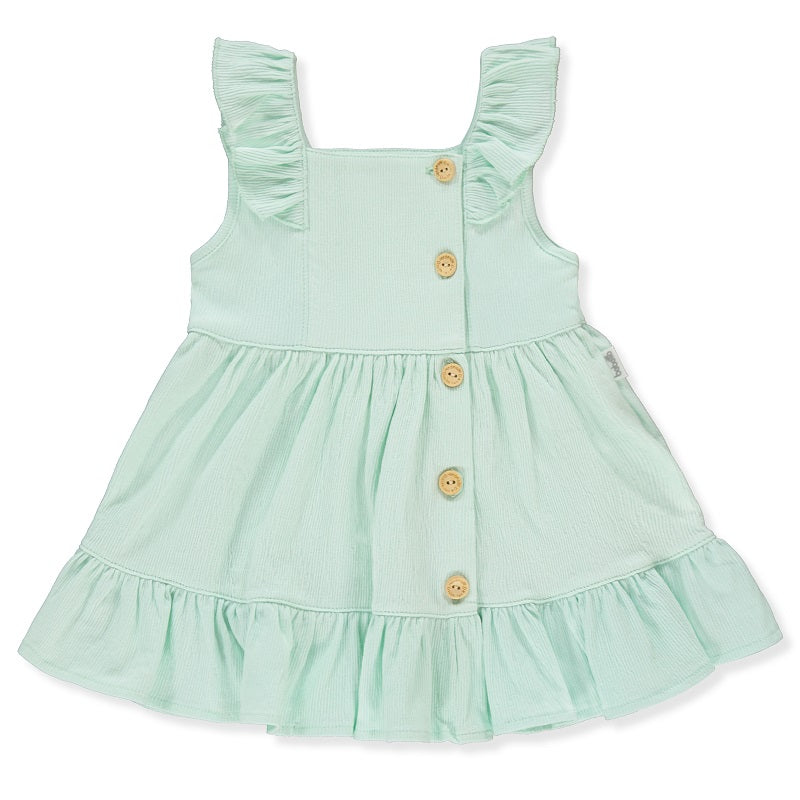 K4316 Рокля Crispy Plants Мента 4Y 104Cm - Рокли - Bebetto - BebeMama