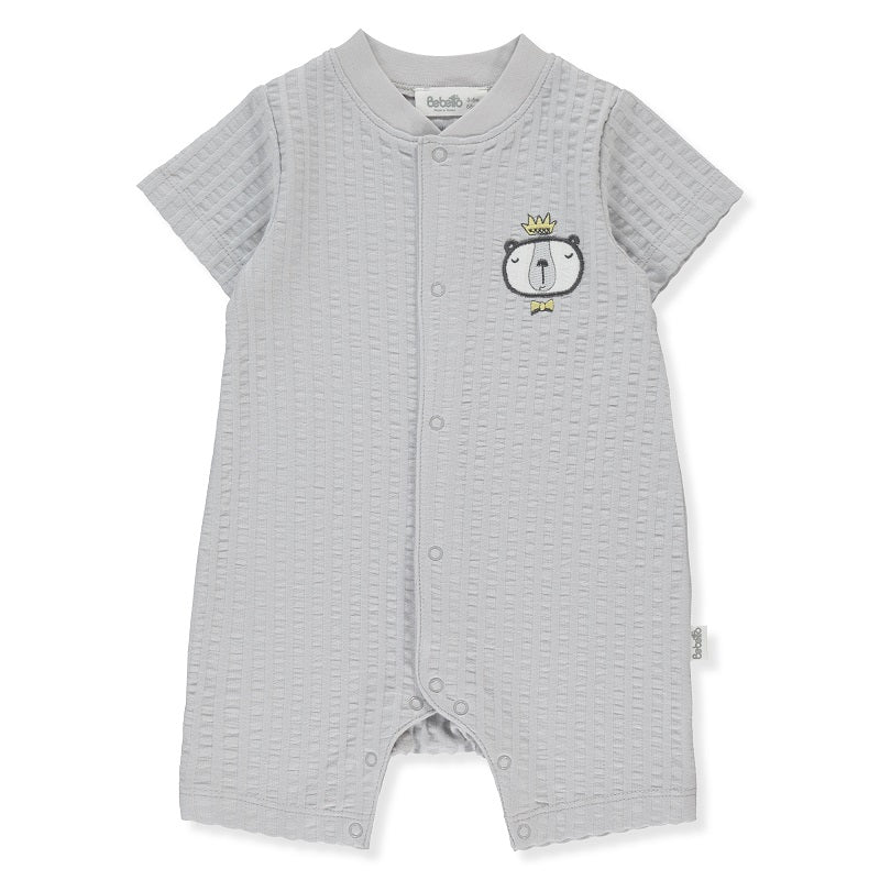 K4419 Гащеризон Boutique Сив 12-18M 86Cm - Гащеризони - Bebetto - BebeMama