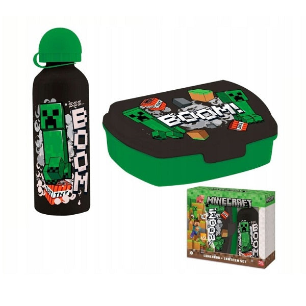 Minecraft Кутия За Храна + Бутилка 500Мл.