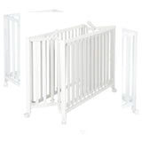 287100We Tarc de joacă pliabil, alb, 60/120 cm