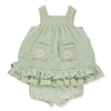 K4385 Рокля 2Ч. Ethnic Daisy Зелен 18-24M 92Cm - Рокли - Bebetto - BebeMama