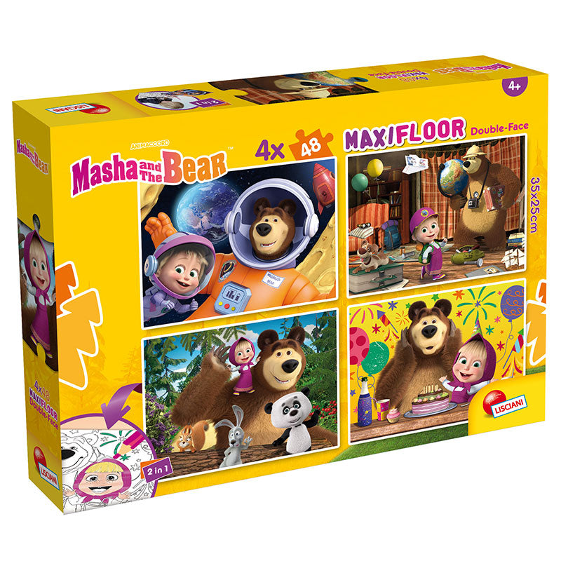 Пъзел 4X48 Ч Маша И Мечока - Пъзели - Lisciani - BebeMama