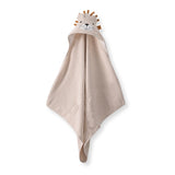 H987 Хавлия С Качулка Leo Бежов 80X80Cm - Хавлии - Bebetto - BebeMama