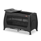 Centru de joacă și relaxare pentru pătuț, negru melanj