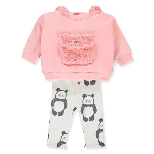 K4443 K-Kt 2P. Roz Drăguț și Pufos 9-12M/80Cm