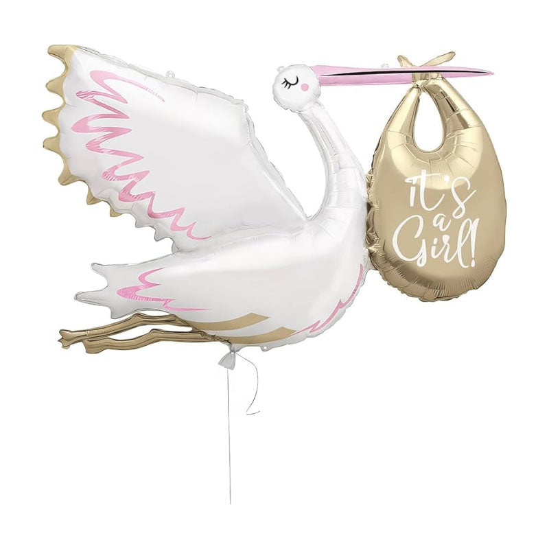 Фолиев Балон Розов Щъркел “It`S A Girl“ 157См.