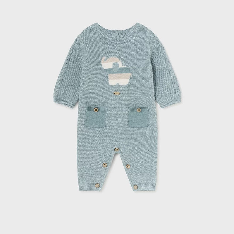 Гащеризон Трикотажен Бял 2-4