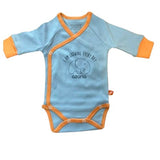 Боди Прегърни Ме Д.Р. Син Р-Р 56 - Боди Дълъг Ръкав - Azaria - BebeMama