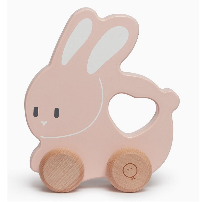 Bl-20517 Дървена Количка Зайче - Дървени Играчки - Raya toys - BebeMama