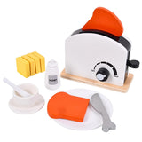 Bl-20508 Дървен Сет Тостер С Аксесоари - Дървени Играчки - Raya toys - BebeMama