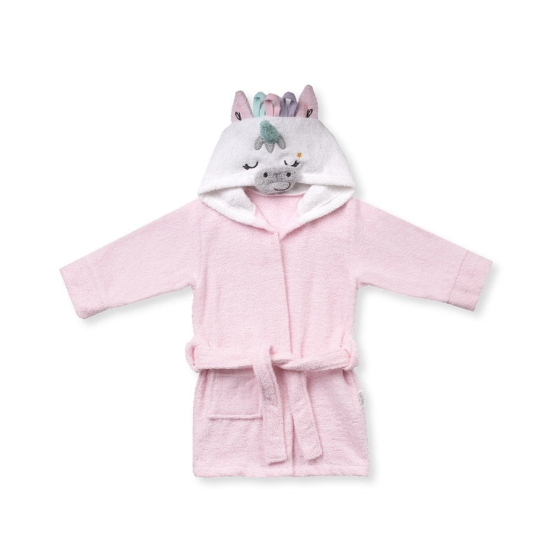 H988 Халат Sweet UnicornРозов 4-5Y 110Cm - Халати - Bebetto - BebeMama