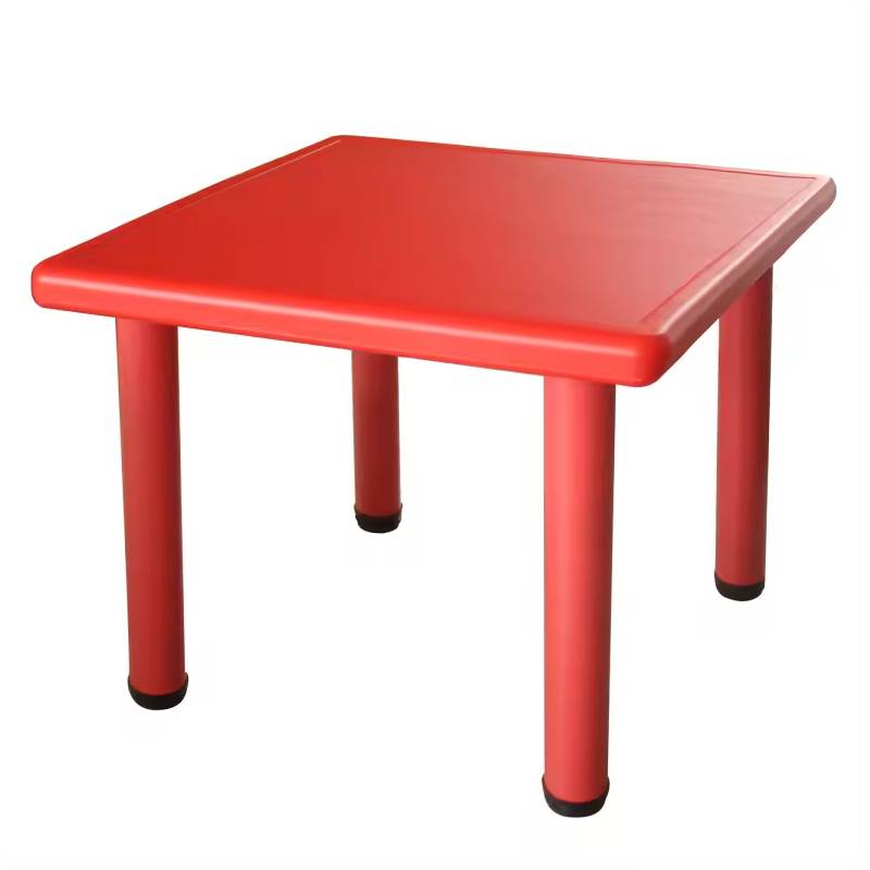 Пластмасова Маса Квадрат Червена