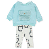 K4443 K-Kt 2Ch. Mentă Drăguță și Pufoasă 6-9M/74Cm