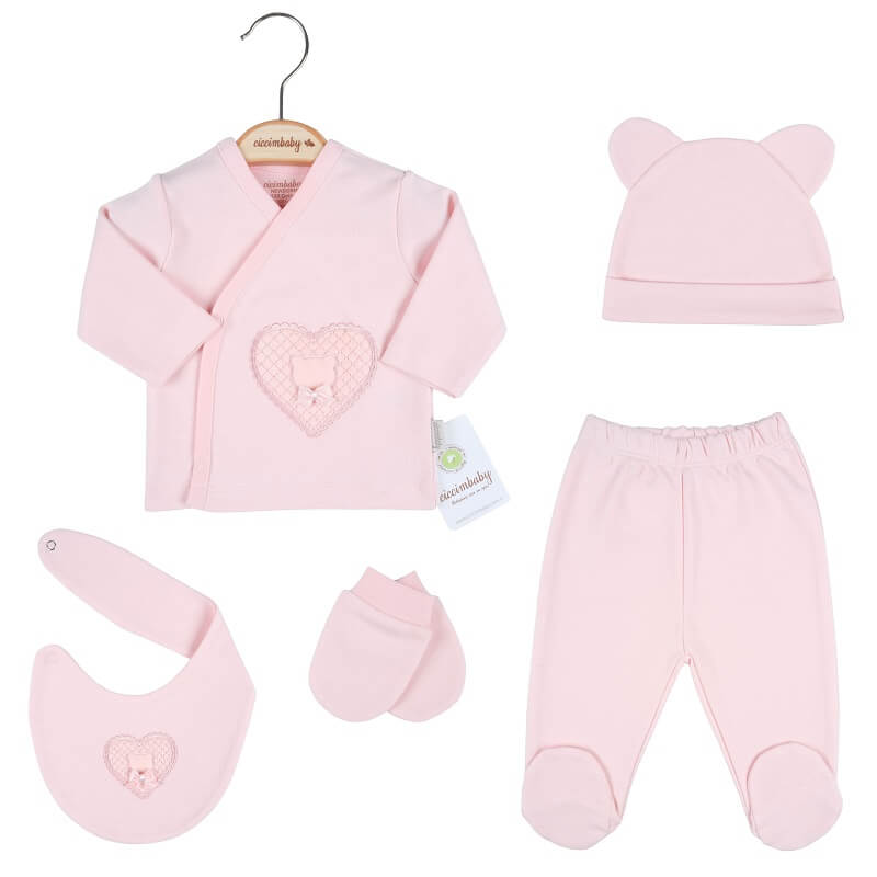 U4745 К-Кт За Изписване Сърце Розов 5 Ч - Комплекти За Изписване - Ciccim Baby - BebeMama