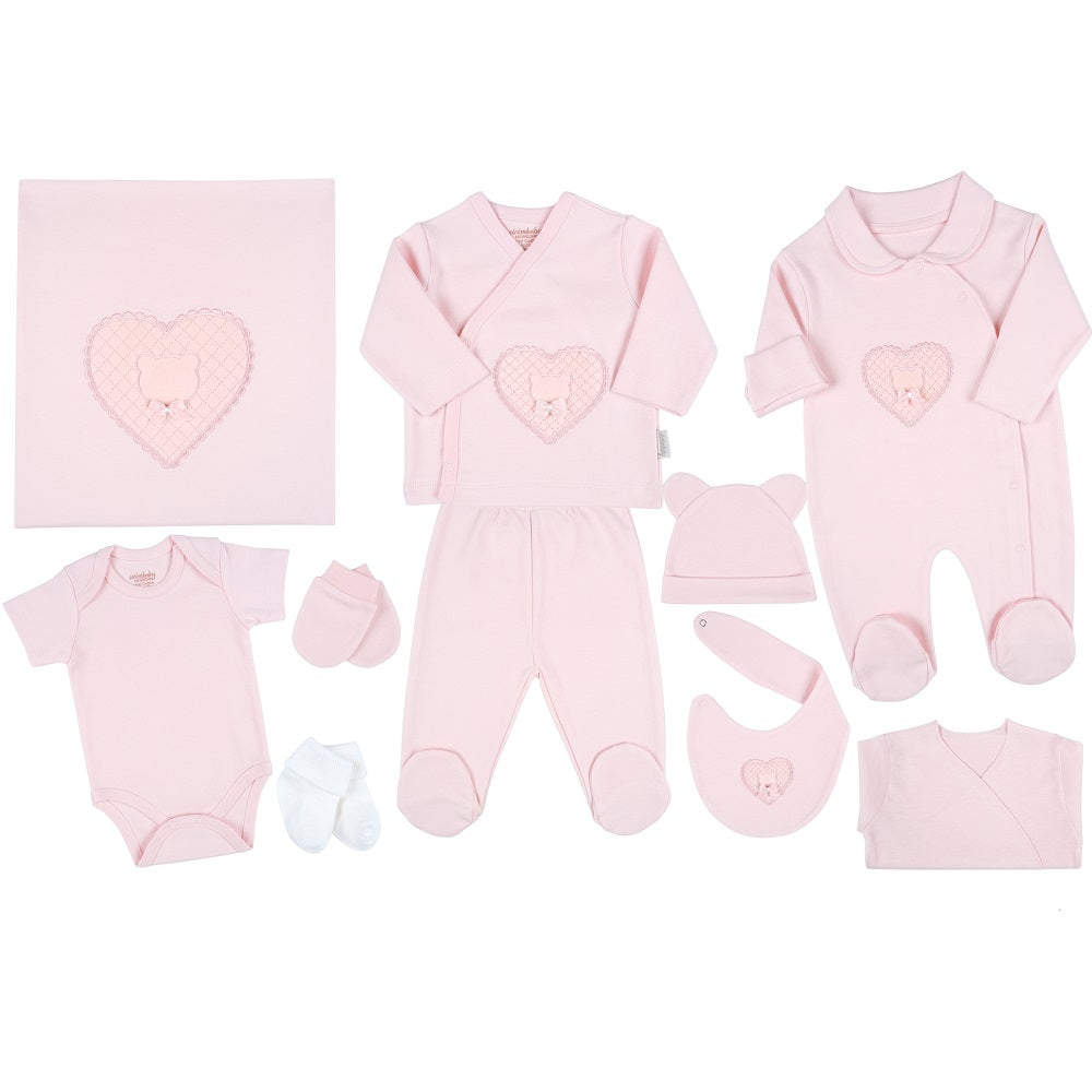 U4741 К-Кт За Изписване Сърце Розов 10 Ч - Комплекти За Изписване - Ciccim Baby - BebeMama