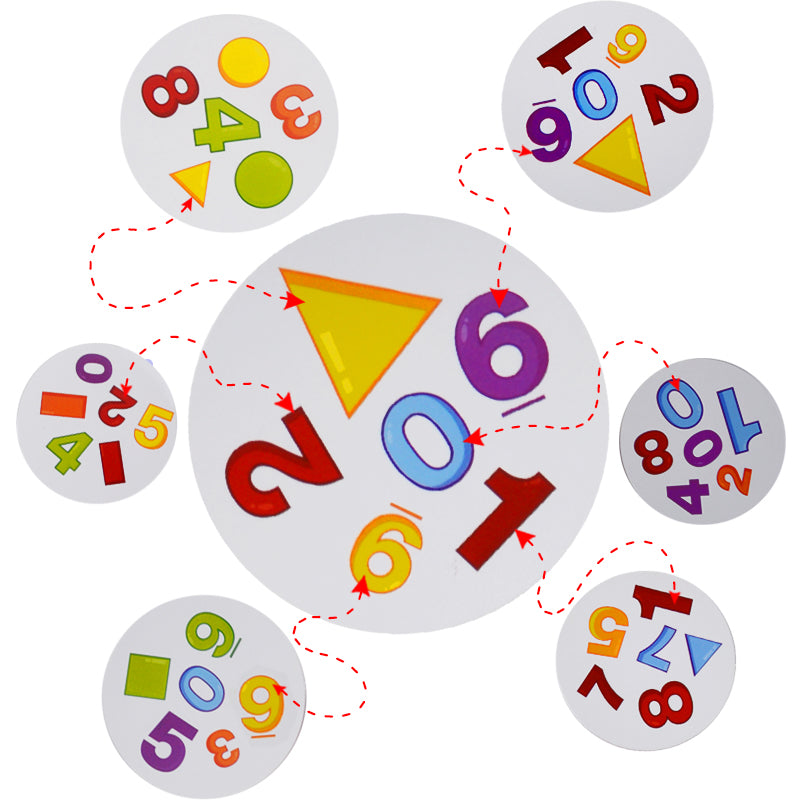 Намери Двойника Си - Игра С Цифри И Фигури - Занимателни Играчки - Raya Toys - BebeMama